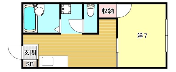 ルシエール平野C棟の物件間取画像